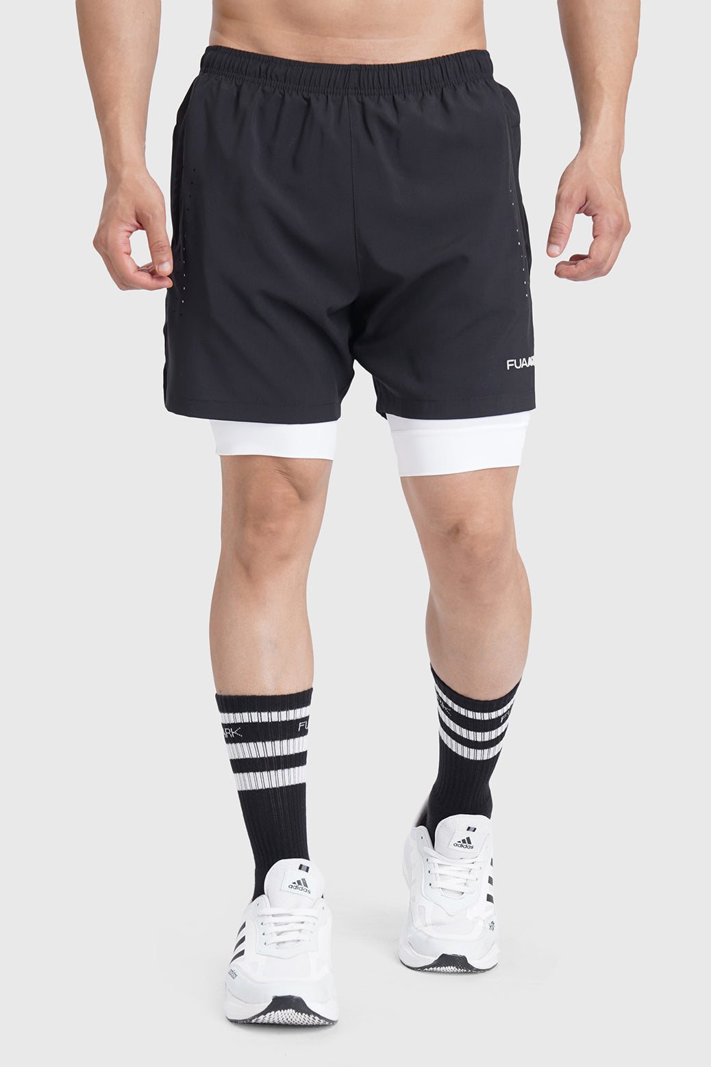 2 in 1 Laser Short Black