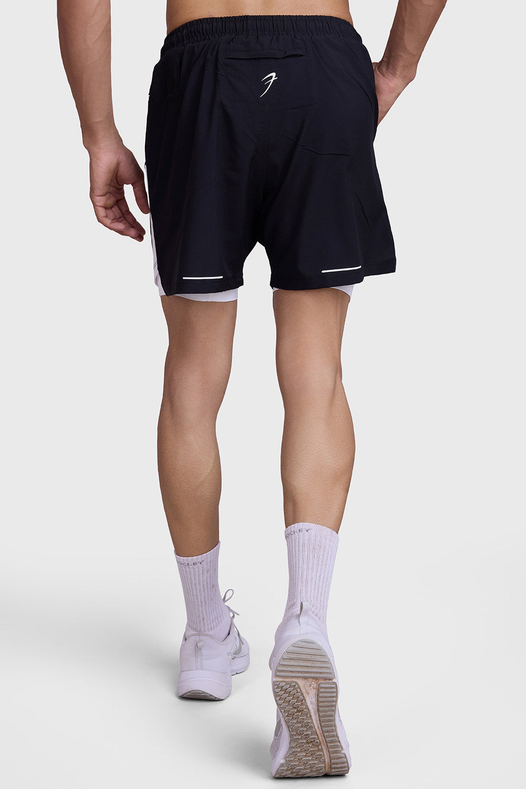 2 in 1 Mesh Short Black/White