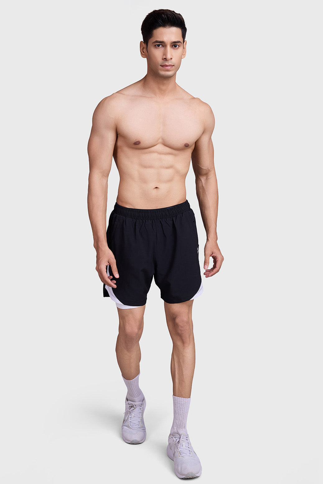 2 in 1 Mesh Short Black/White
