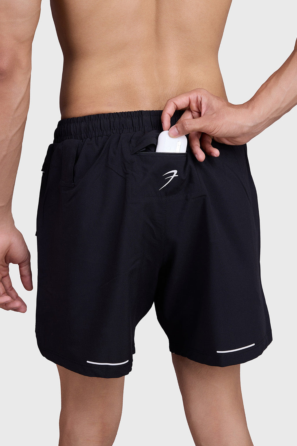 2 in 1 Mesh Short Black/White