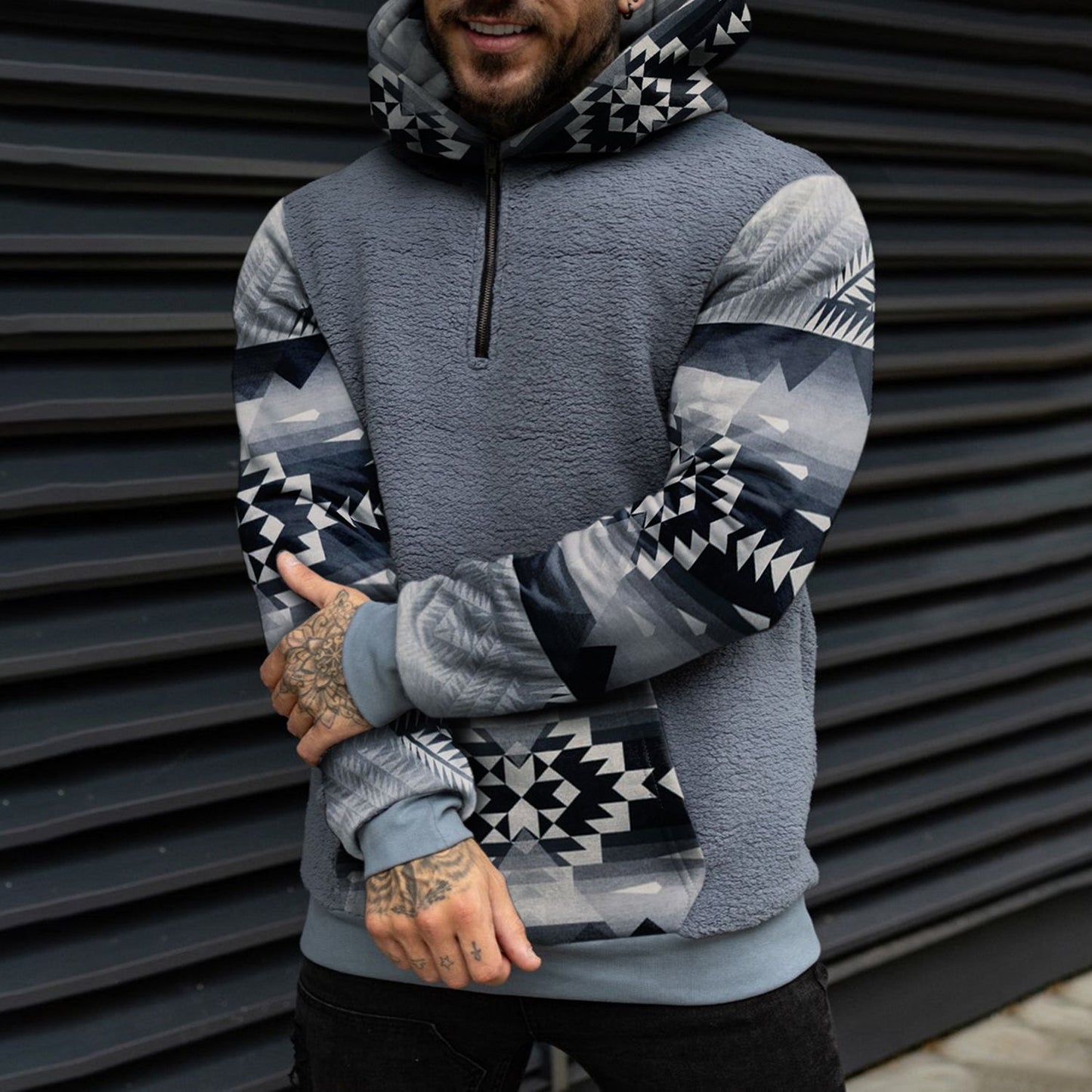 Loose Casual Zipper Hooded Sweatshirts