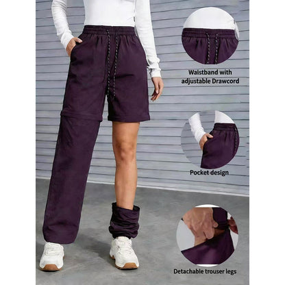 Women's Convertible Hiking Pants - Waterproof Quick-Dry Cargo Trousers with Zip-Off Legs for Camping, Fishing & Travel