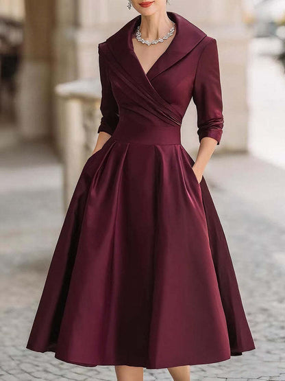 Elegant Slim-Fit Long Dress