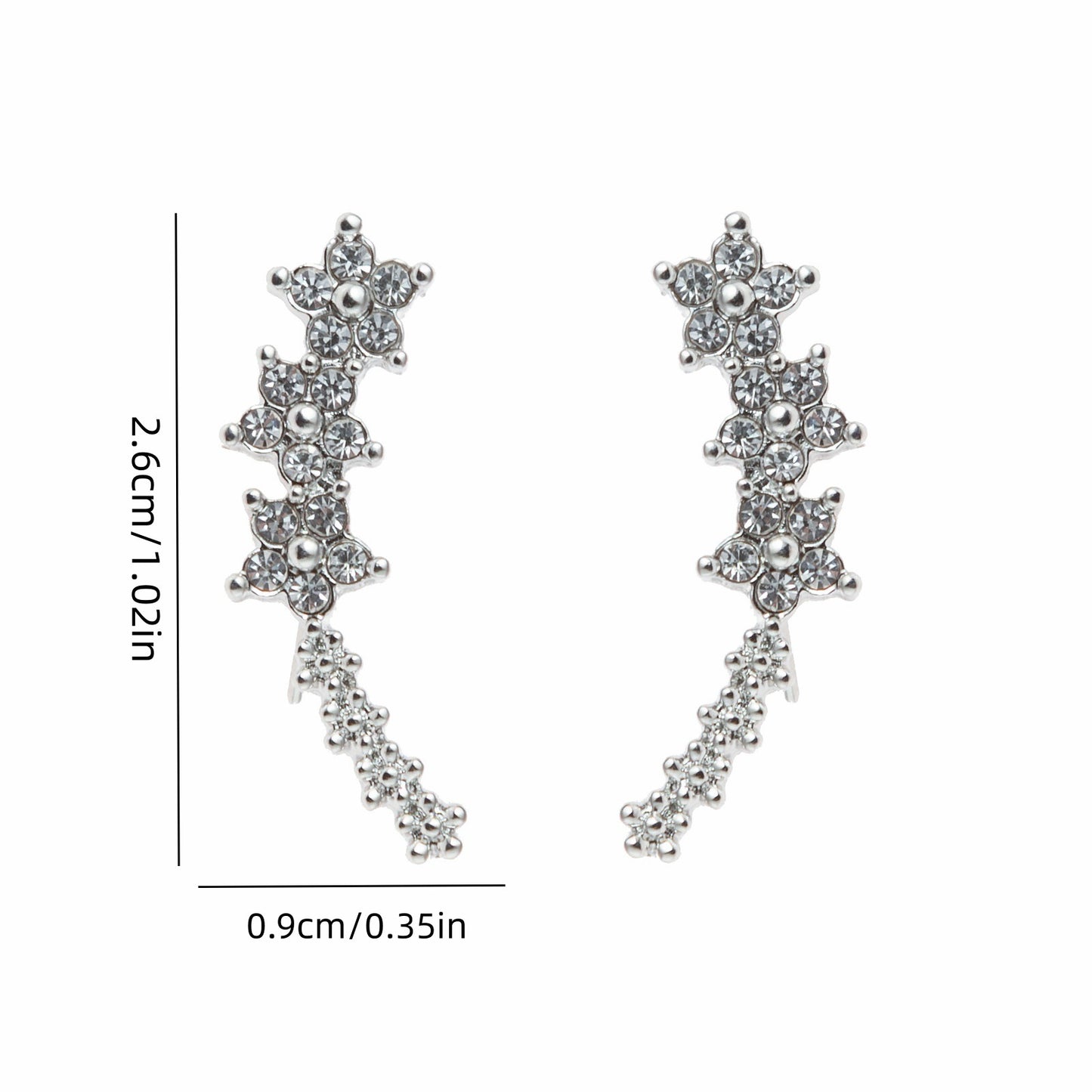 Rhinestone earrings