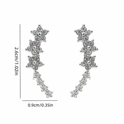 Rhinestone earrings
