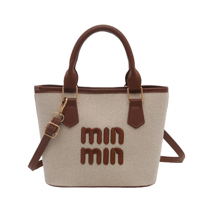 Large-capacity hand-held bucket bag