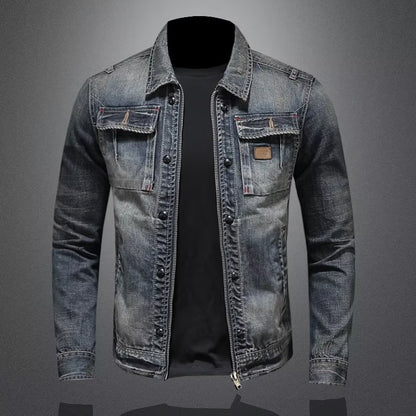 Slim Fit Denim Jacket for Men