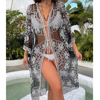 Women's Lace Beach Cover-Up Shirt