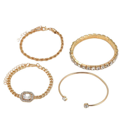 Heart-Shaped Open Bracelet