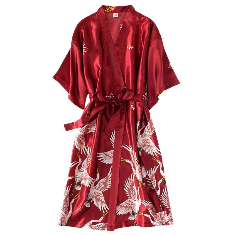 Silk Style Bridal Loungewear Nightgown