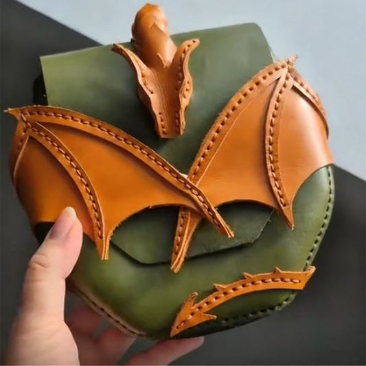 Retro Dragon Wing Design Crossbody Bag