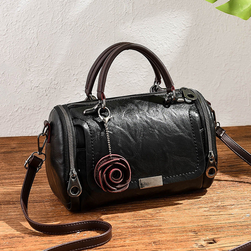 Retro Floral Pillow Shoulder Bag