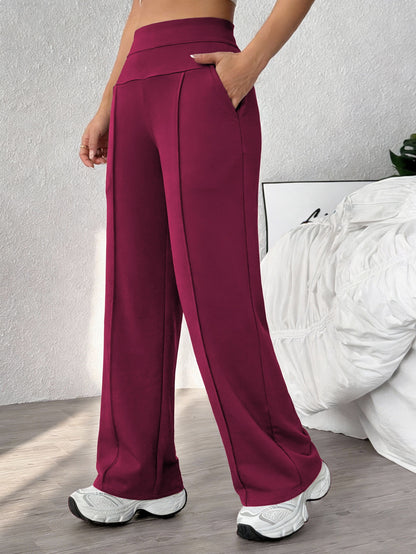 Womens Straight-Leg Fitness Yoga Pants