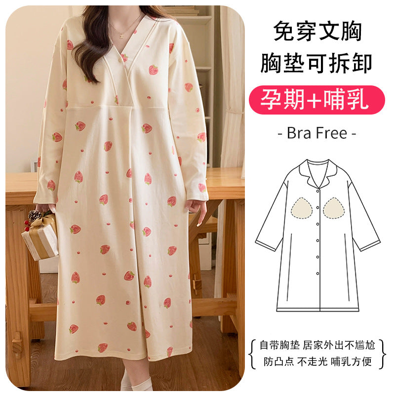 Postpartum sleep gown