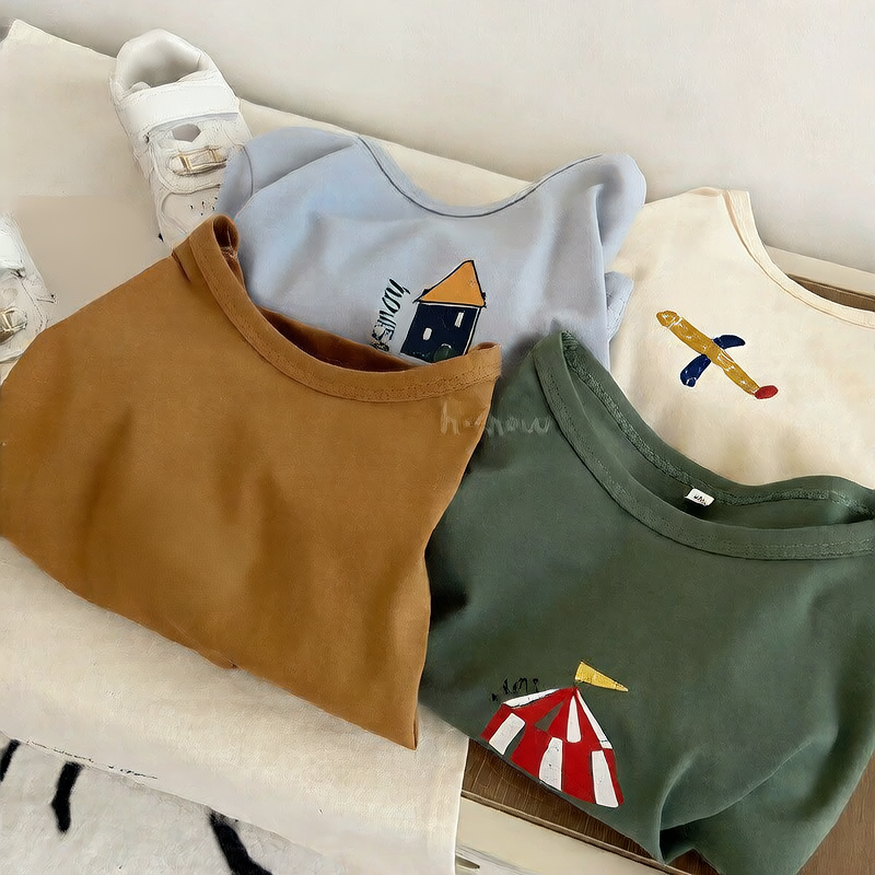 Spring and Autumn Cotton Base Shirt