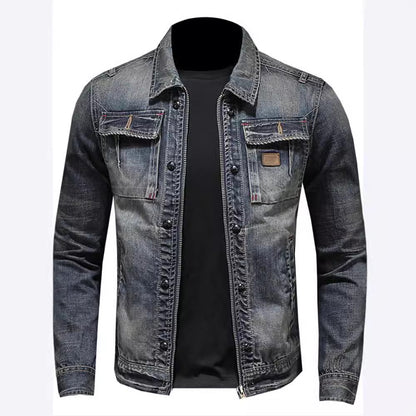 Slim Fit Denim Jacket for Men