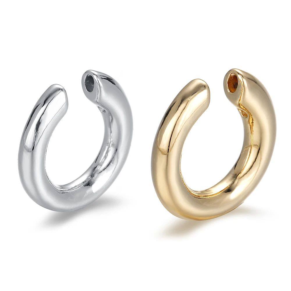 Pearl clip earrings with ear cartilage clips