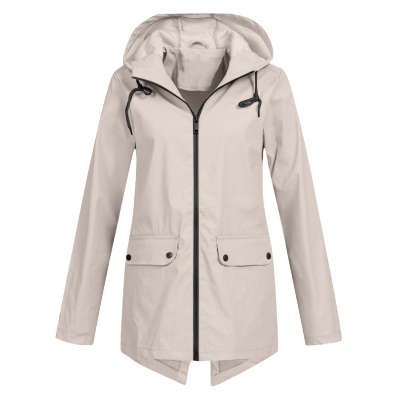 Lightweight Hooded Windproof Jacket for Women