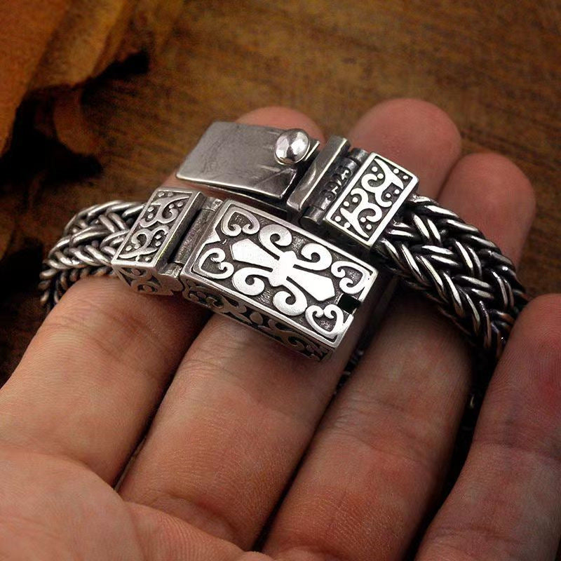 Handwoven Wide Chunky Bracelet