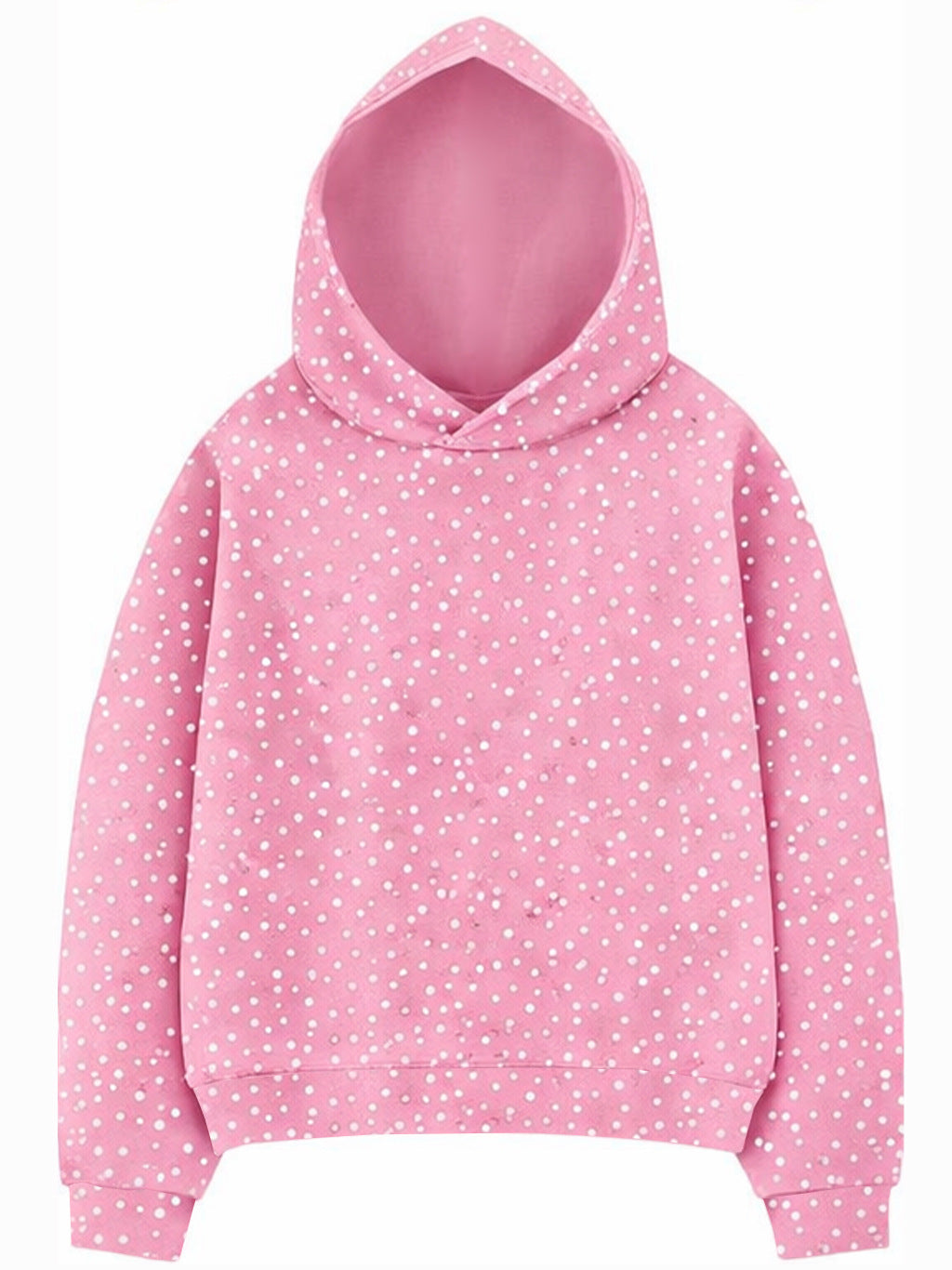 Star Pattern Tie-Dye Hooded Sweatshirt Jacket