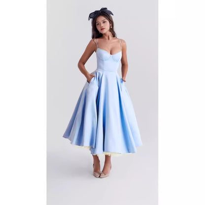 Womens Sleeveless V-Neck Tutu Dress