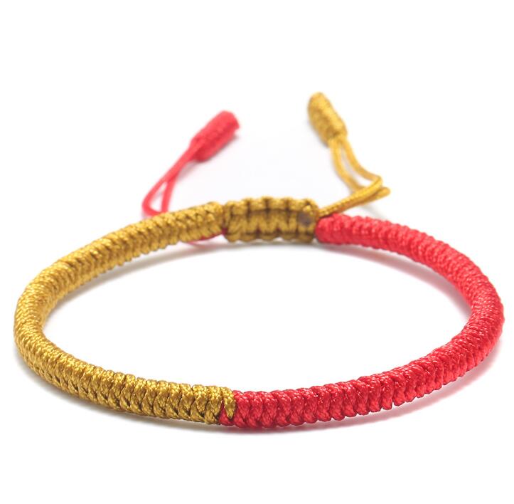 10pcs Multi Color Tibetan Buddhist Good Lucky Charm Tibetan Bracelets Handmade Knots Rope Bracelet