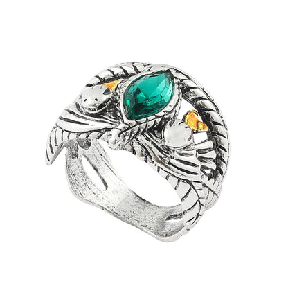 Lord of the Rings Aragorn Ring with Gemstone Men's Ring Cosplay Costume Accessory Jewelry for Men