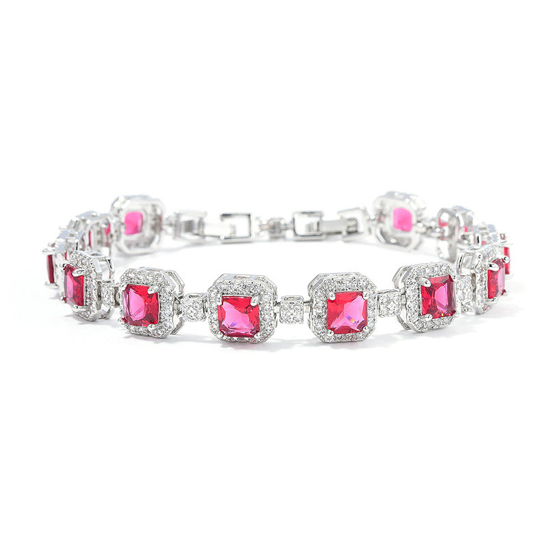 Adjustable full diamond bracelet for women