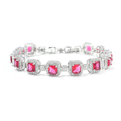 Adjustable full diamond bracelet for women