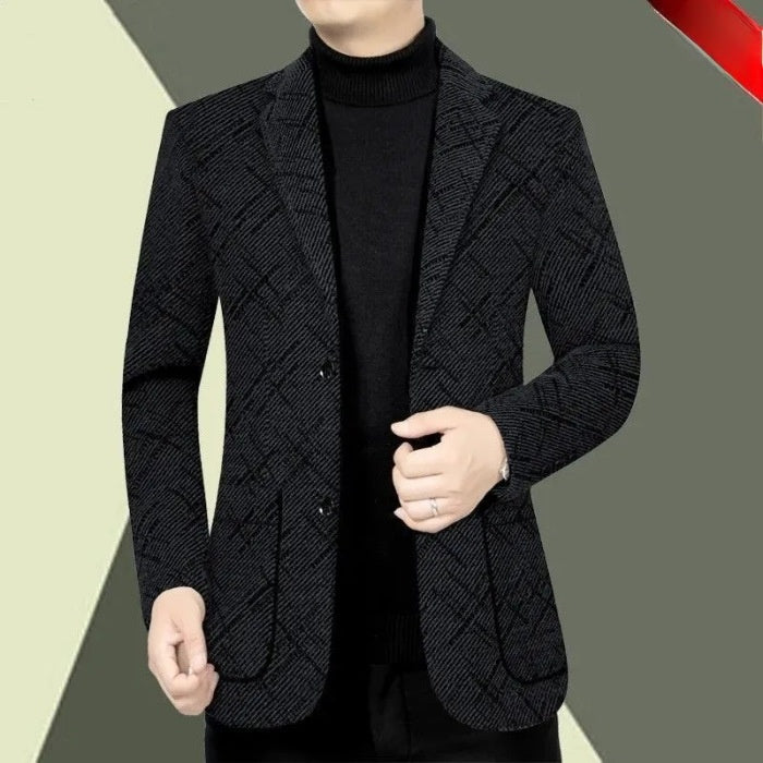 Men's Corduroy Slim Fit Suit Jacket