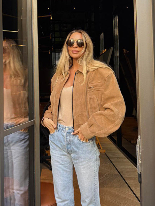 Retro Workwear Jacket for Women