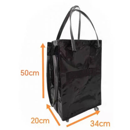 Foldable Trolley Bag with Wheels and Insulation