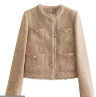 Womens Sequin Embellished Casual Jacket