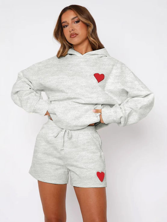 Women's Hooded Pullover Sweatshirt Set