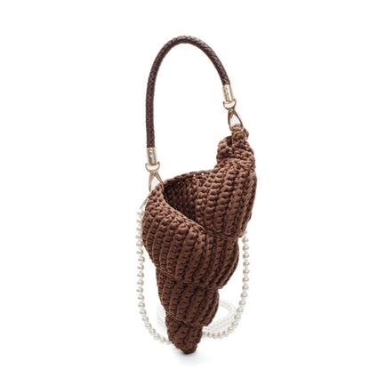 Handmade Woven Bag Women's Conch Shell Crossbody Bag