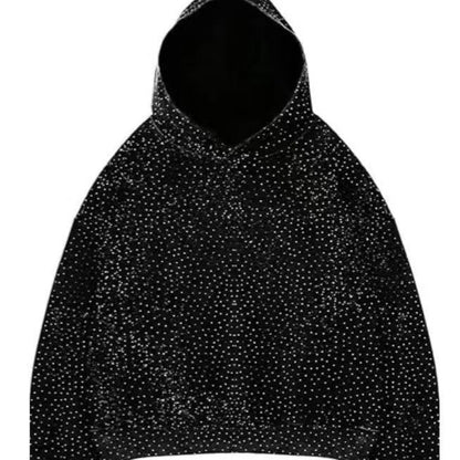 Star Pattern Tie-Dye Hooded Sweatshirt Jacket