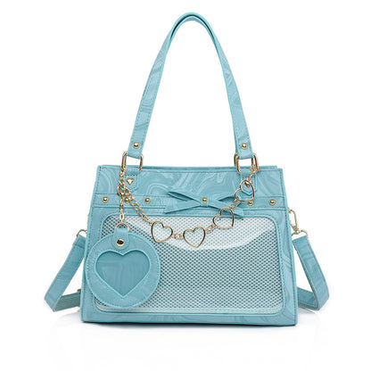 Versatile transparent crossbody pain bag