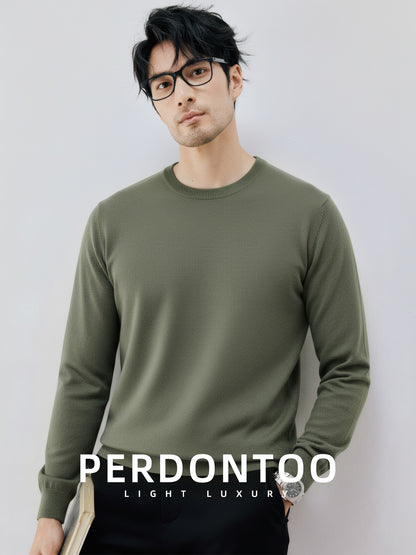 Mens Wool Blend Knit Sweater