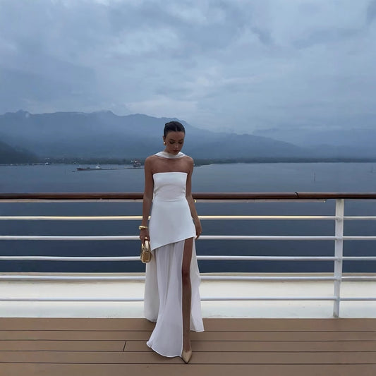 Strapless Sleeveless Long Dress