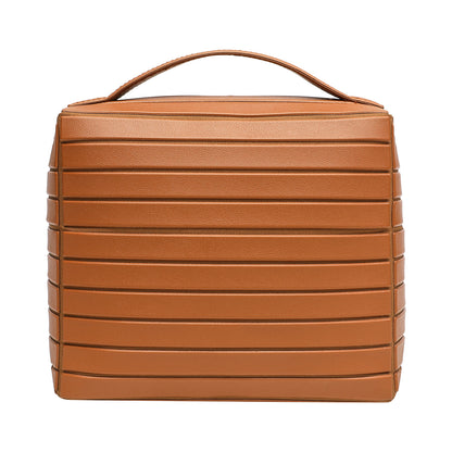 Portable Striped Cosmetic Storage Bag