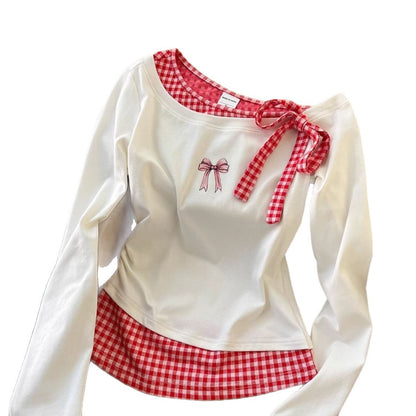 Fake Two-piece Long-sleeved T-shirt