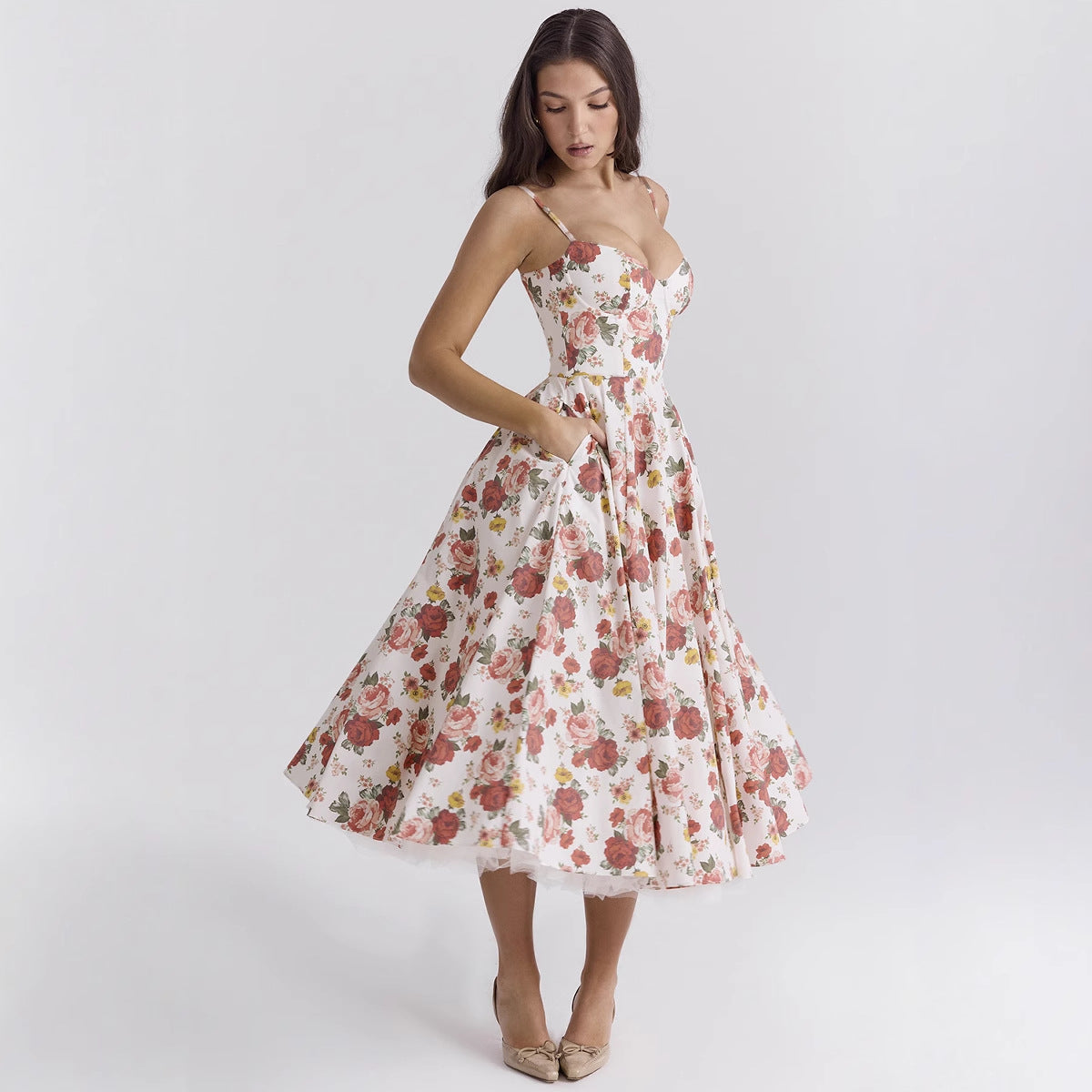 French Mesh Princess Dress with Large Swing