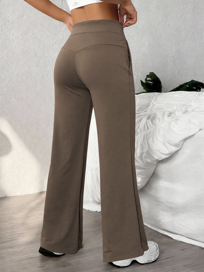 Womens Straight-Leg Fitness Yoga Pants