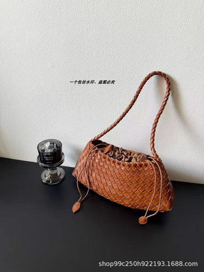 Genuine leather hand-woven bags