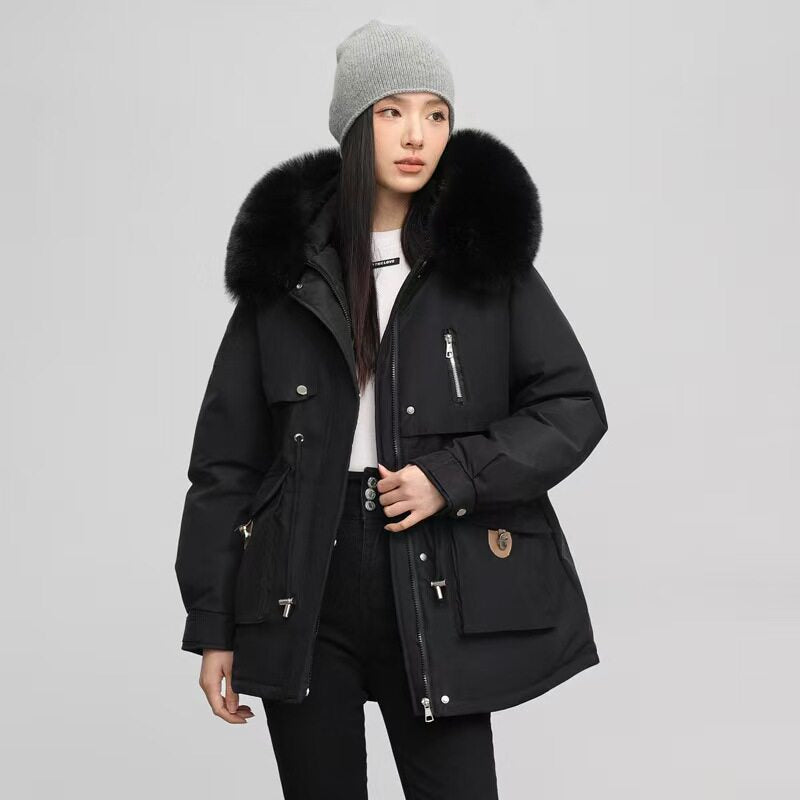 Fleece-lined and thickened jacket/cotton coat