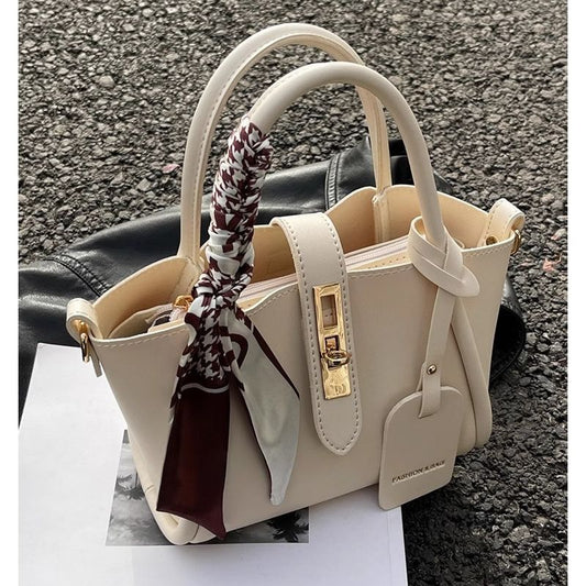Stylish Women's PU Messenger Bucket Bag