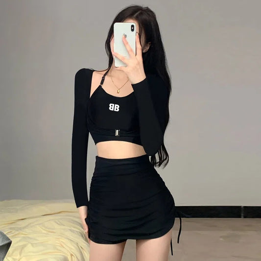 Swimsuit Women's Long-sleeved Blouse