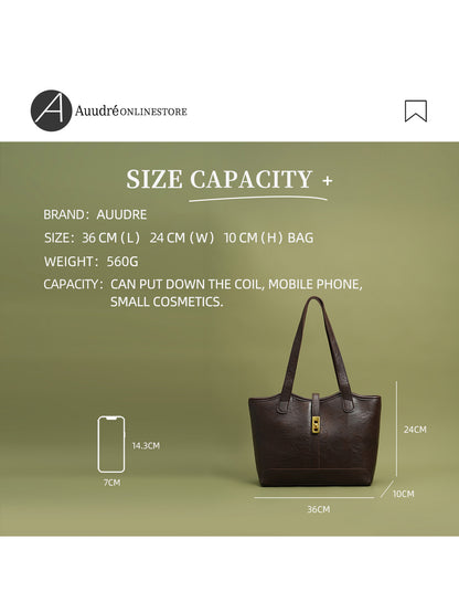 Retro and simple large-capacity bag
