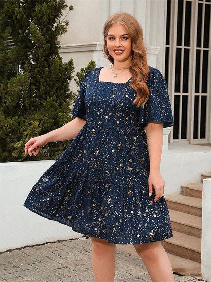 Casual loose-fitting dress for women, midi skirt