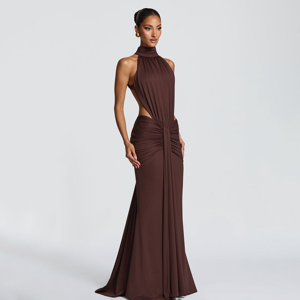 Elegant Backless Mermaid Evening Dress
